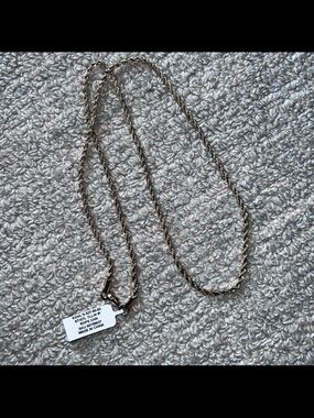 New with tags gold stainless steel 24" rope chain necklace by Steel Nation.